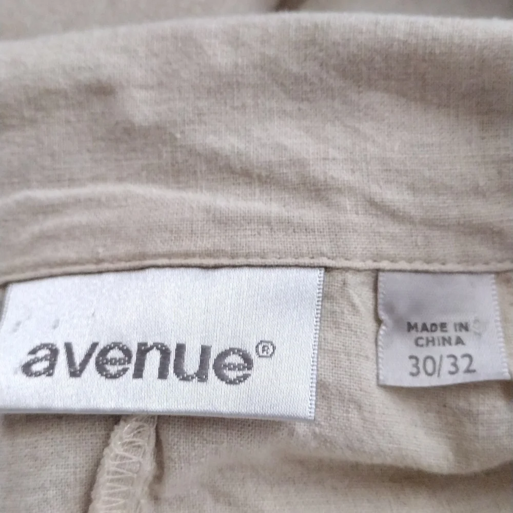 AVENUE WOMEN OVERSIZED DOUBLE BREASTED BLAZER LINEN BLEND - Picture 8 of 11